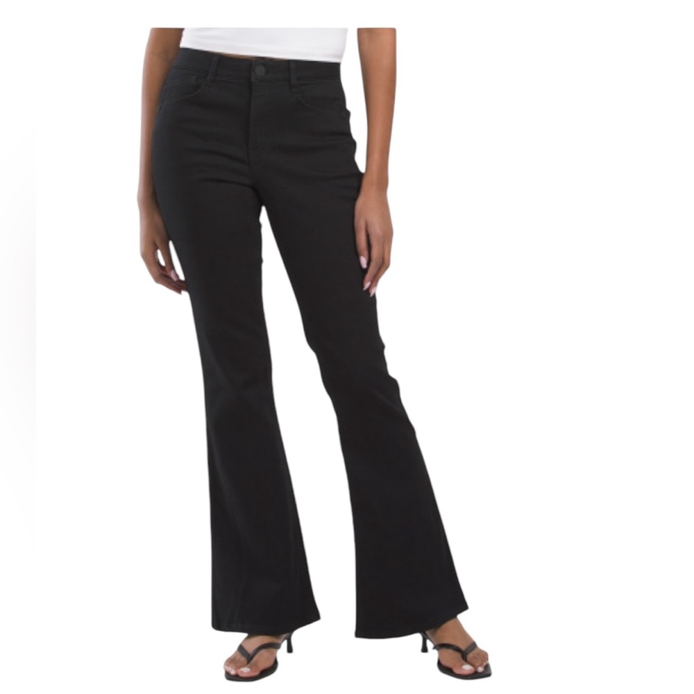 # 343 Wit & Wisdom Black High Rise Out There Flare Jean